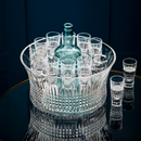 Waterford Crystal Lismore Diamond 13 Piece Vodka Chill Set