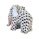 Herend Miniature Elephant Fishnet Figurine
