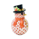 Herend Snowman Fishnet Figurine