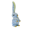 Herend Rabbit with One Ear Up Fishnet Figurine