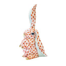 Herend Rabbit with One Ear Up Fishnet Figurine