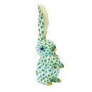Herend Rabbit with One Ear Up Fishnet Figurine
