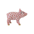 Herend Little Piggy, Standing Fishnet Figurine