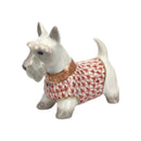 Herend Westie with Jumper Fishnet Figurine