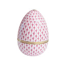 Herend Fishnet Egg-shaped Bonbonniere - Pink