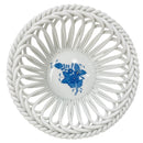 Herend Apponyi Blue Hand-Woven Basket (Large)