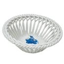 Herend Apponyi Blue Hand-Woven Basket (Large)