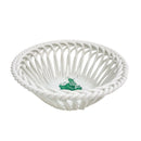 Herend Apponyi Green Hand-Woven Basket (Medium)