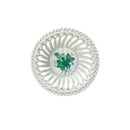 Herend Apponyi Green Hand-Woven Basket (Small)