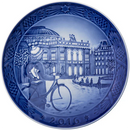 Royal Copenhagen Christmas Plate 2016 - Girl with Skates