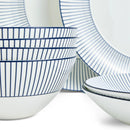 Wedgwood Gio Pinstripe 12 Piece Dinner Set White