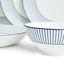 Wedgwood Gio Pinstripe 7 Piece Dinner Set White