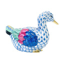 Herend Mallard Duck Fishnet Figurine