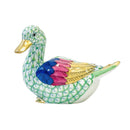 Herend Mallard Duck Fishnet Figurine