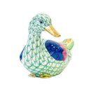 Herend Mallard Duck Fishnet Figurine