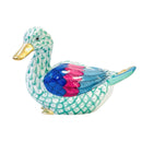 Herend Mallard Duck Fishnet Figurine