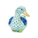 Herend Mallard Duck Fishnet Figurine
