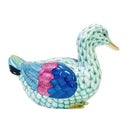 Herend Mallard Duck Fishnet Figurine