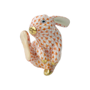 Herend Rabbit Scratching Fishnet Figurine
