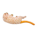 Herend Rolling Cat Fishnet Figurine