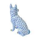 Herend German Sheperd Fishnet Figurine