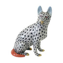 Herend German Sheperd Fishnet Figurine