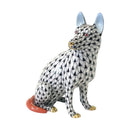 Herend German Sheperd Fishnet Figurine