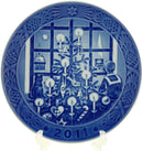 Royal Copenhagen Christmas Plate 2011 - Waiting For Santa Claus