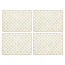 MacKenzie-Childs Mocha Check Cork Back Placemats, Set of 4