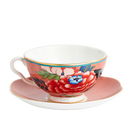 Wedgwood Paeonia Blush Teacup & Saucer Coral