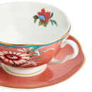 Wedgwood Paeonia Blush Teacup & Saucer Coral
