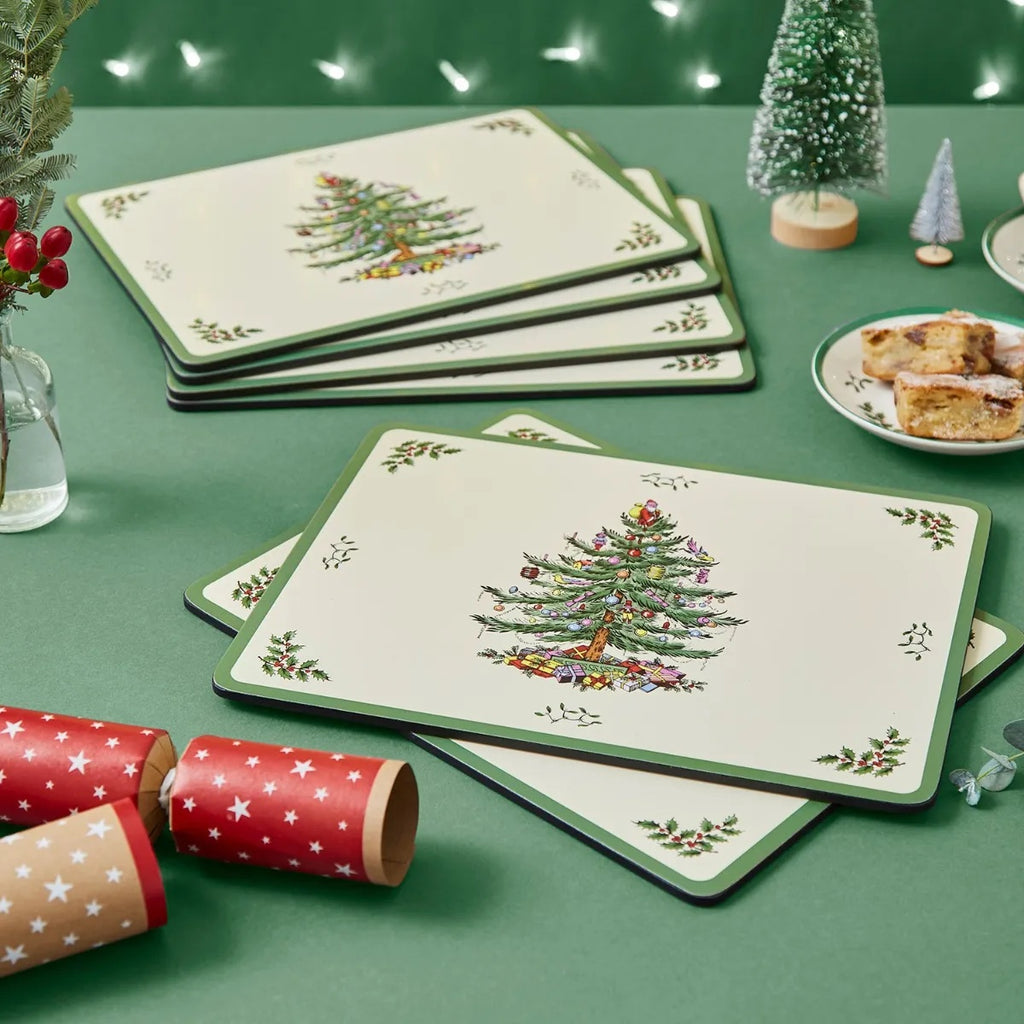Pimpernel for Spode Christmas Tree Placemats Set of