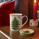 Spode Christmas Tree Mug & Coaster Set