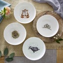 Royal Worcester Wrendale Designs Cereal Bowl (Badger, Hedgehog, Fox, Owl) Set of 4