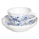 Meissen Cutout Blue Onion Coffee Cup & Saucer 582