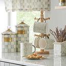 MacKenzie-Childs Sterling Check Enamel Canister - Medium