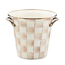 MacKenzie-Childs Mocha Check Wine Cooler