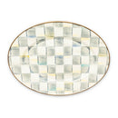 MacKenzie-Childs Sterling Check Oval Platter Small