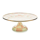 MacKenzie-Childs Rosy Check Large Pedestal Platter