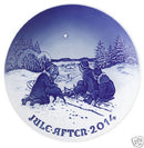 Bing & Grondahl Christmas Plate 2014 - Sledge Ride in the Snow