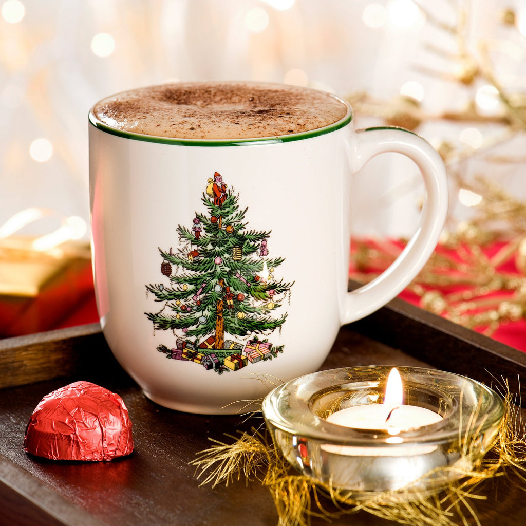 スポード　SpodeChristmas Spode Christmas Tree Cafe Mug, Set of 4 – SinclairsCollectables