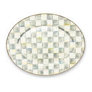 MacKenzie-Childs Sterling Check Enamel Oval Platter Large