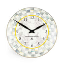 MacKenzie-Childs Sterling Check Enamel Wall Clock