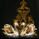 Royal Crown Derby Old Imari Solid Gold Band Swan Paperweight