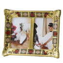 Royal Crown Derby Old Imari Solid Gold Band Double Picture Frame