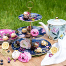 Portmeirion Sara Miller Orchard Tier Cake Stand - Navy