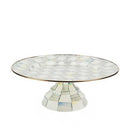 MacKenzie-Childs Sterling Check Enamel Pedestal Platter Large