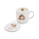 Royal Worcester Wrendale Designs Flying the Nest Mug & Coaster (Birds)