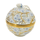 Herend Open-Work Bonbonniere - White and Blue