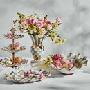 MacKenzie-Childs Sterling Check Medium Fluted Serving Bowl